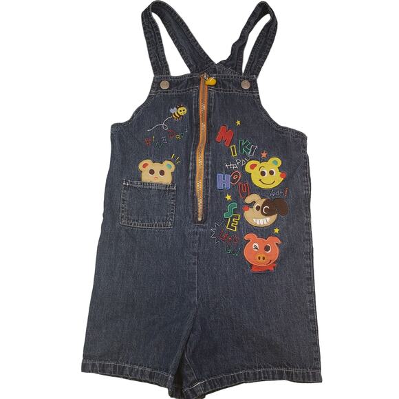 Miki House Overalls Shorts Jumper RARE Boutique Clothes for Children - Picture 1 of 16